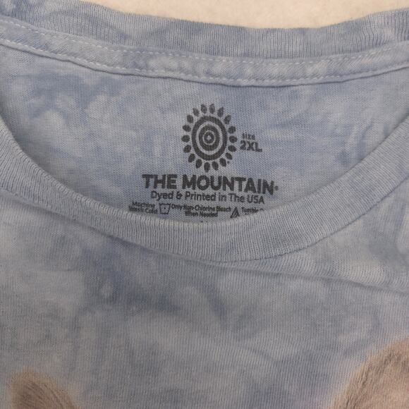The Mountain Cat Crew Neck Short Sleeve Graphic T Shirt Mens Size 2XL Tie Dye - Picture 3 of 9